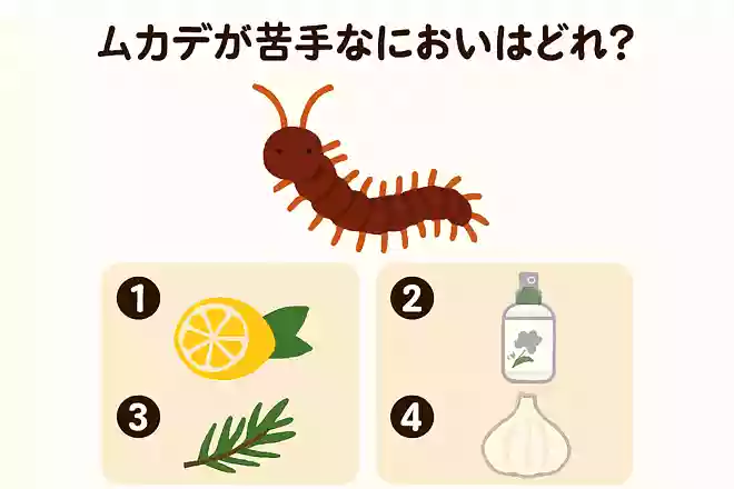 ムカデが苦手なにおいはどれ?NEW!