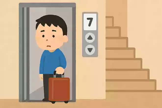建物の10階に住んでいる男はいつもエレベーターで7階で降りてあとは階段で上に上がる。それはなぜ?NEW!