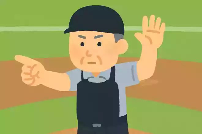 野球における「アウトカウント」。球審はどのように伝えるでしょうか?NEW!