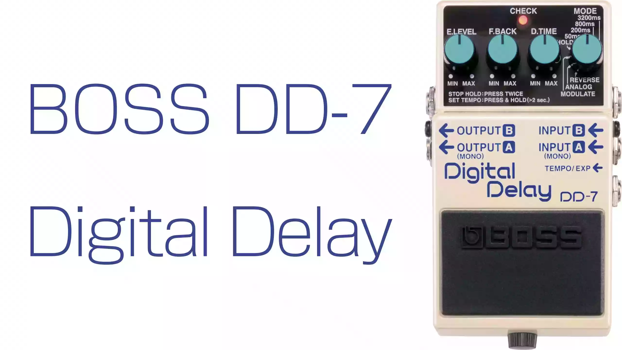 エフェクター　BOSS DD-7 デジタルディレイ DD-7 Digital Delay（デジタルディレイ） │ BOSSマニア共和国