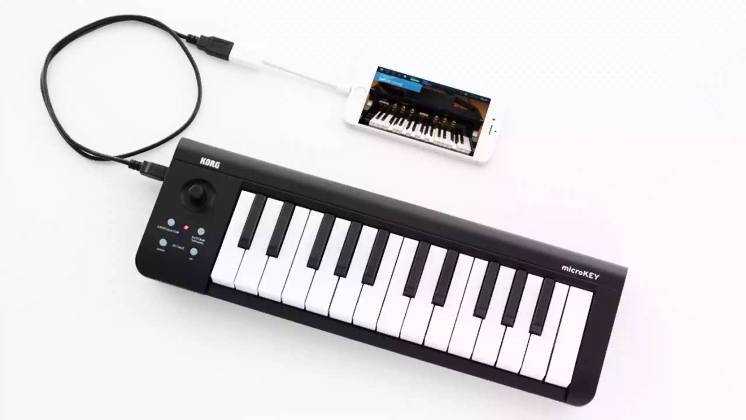 コンパクトなBluetoothワイヤレスMIDIキーボード！「KORG