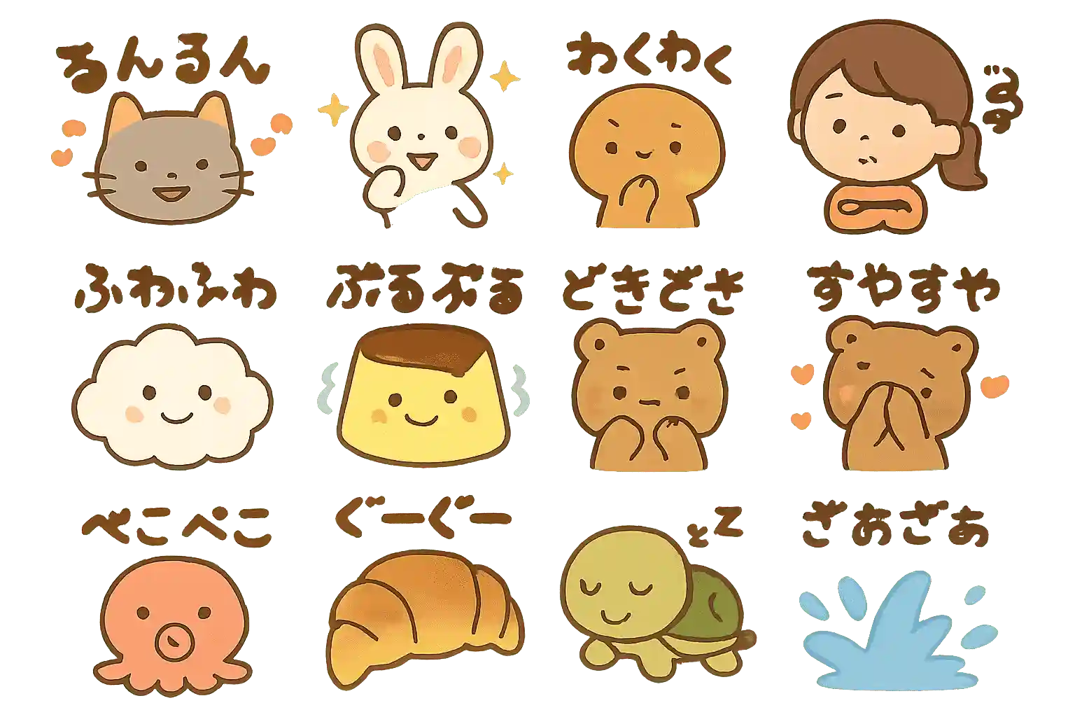 かわいいオノマトペ一覧!使いたくなる擬音語・表現集